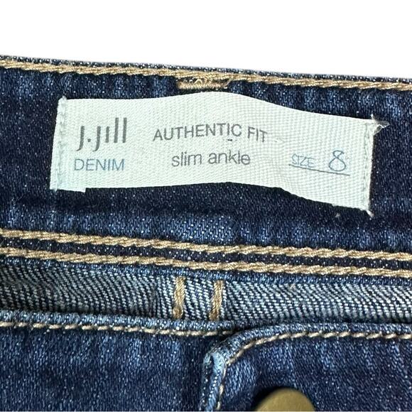 J. Jill Slim Ankle Jeans Size 8 - Picture 3 of 4